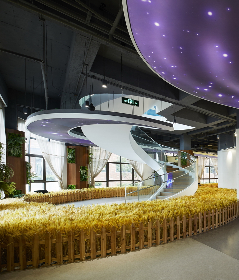 巴比食品创意园区设计装修 梦幻展厅麦田-pc