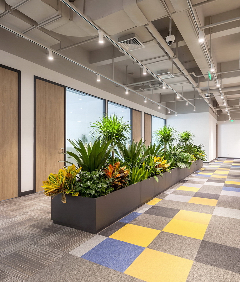 汇纳科技办公空间设计-办公区走廊-pc